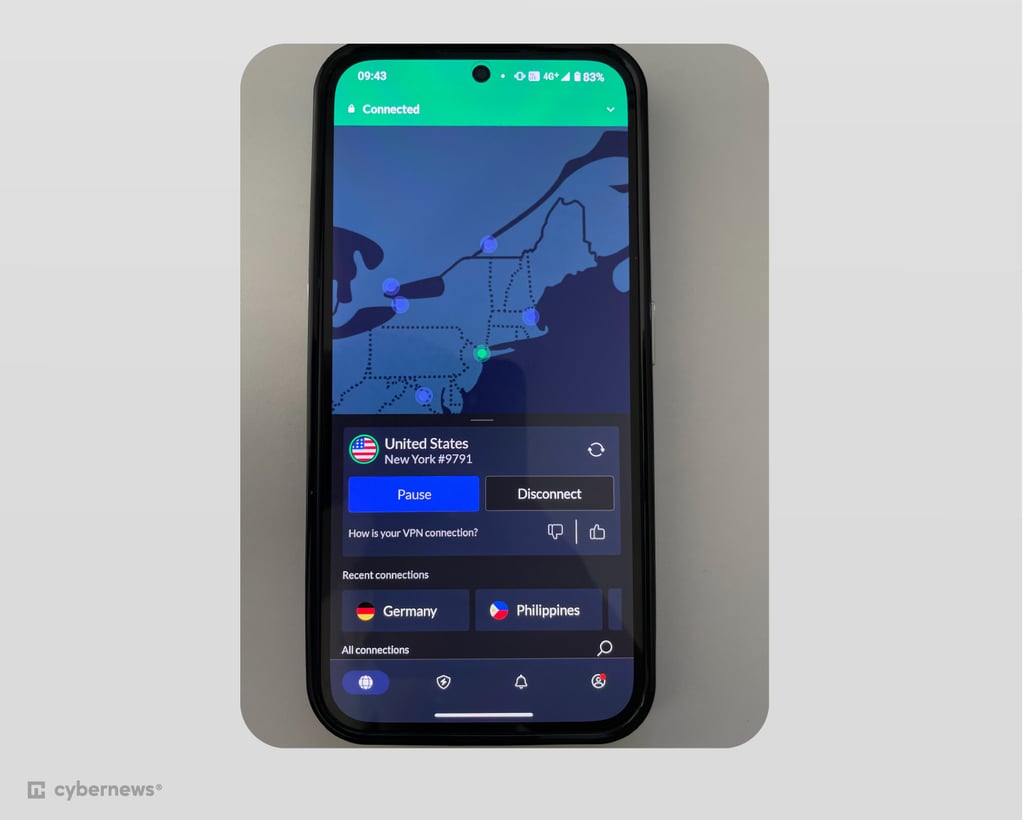 nordvpn-on-android-interface