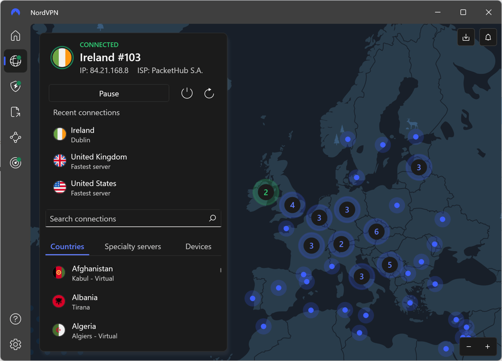 NordVPN Ireland