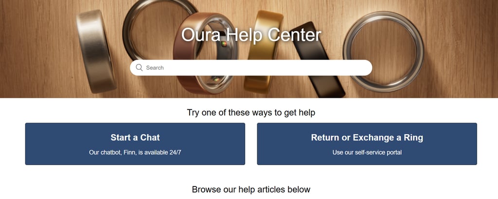 Oura Help center