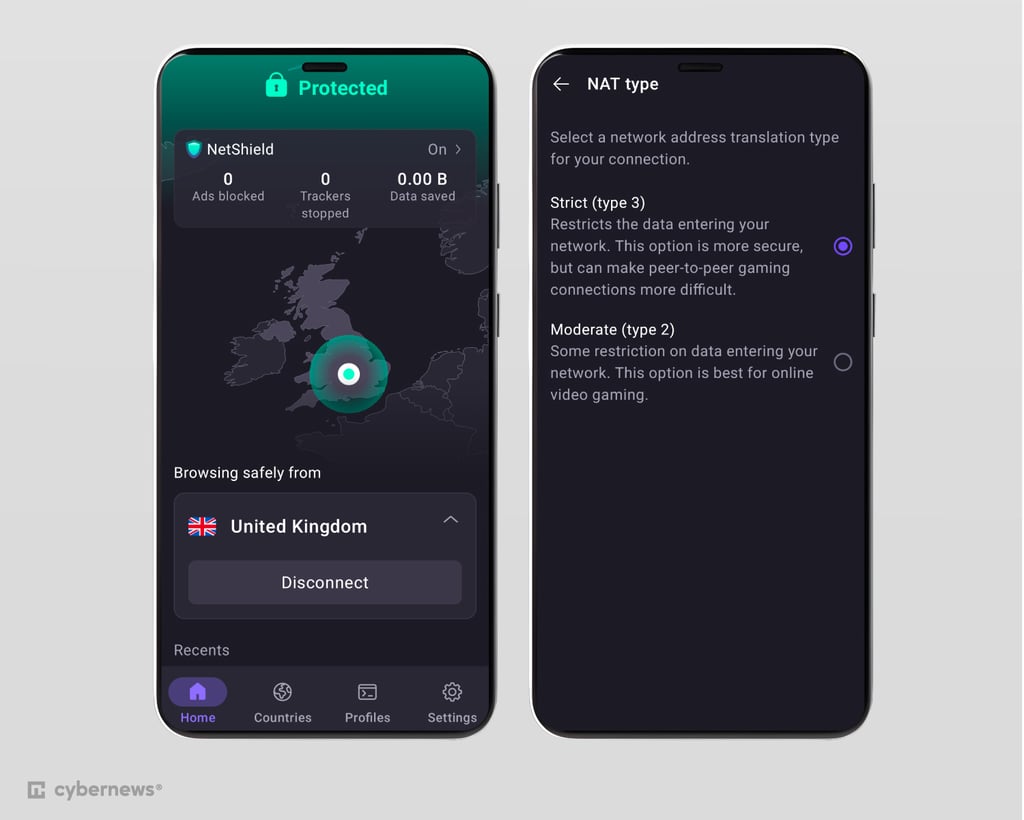 proton vpn interface android