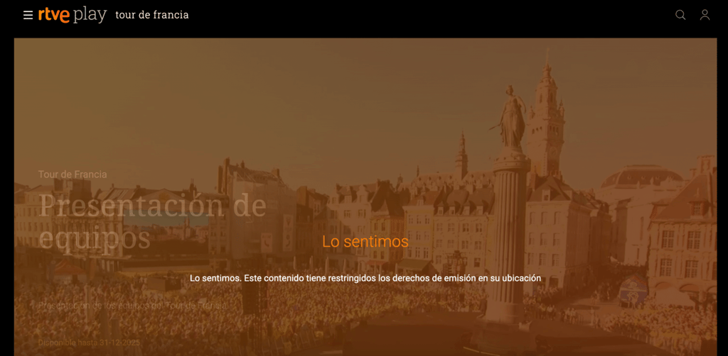 rtve streaming play error message