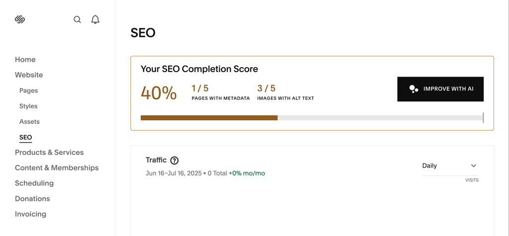 Squarespace SEO optimization