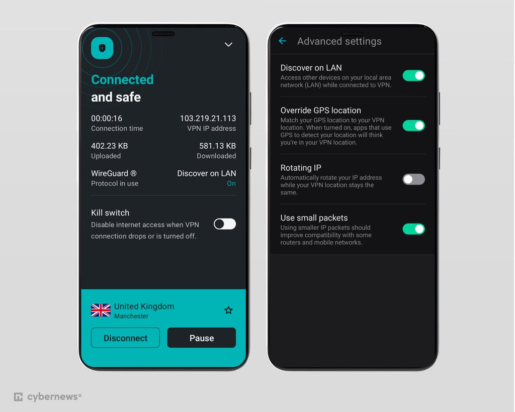 Surfshark interface android
