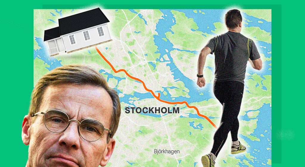 Swedish Prime Minister Ulf Kristersson running