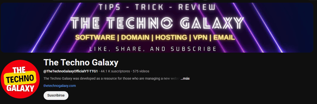 The Techno Galaxy Youtube