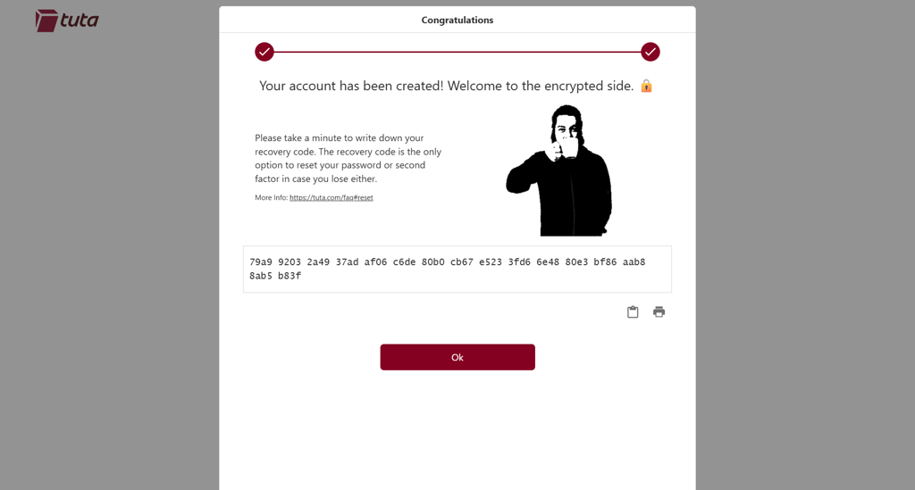 tuta account recovery