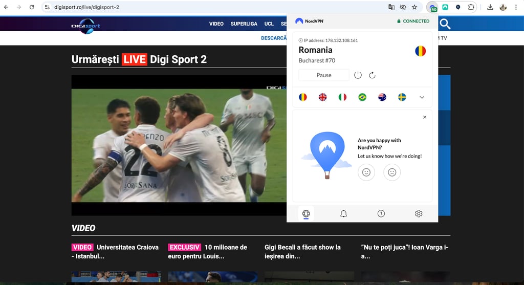 Digi Sport 2 unblocked