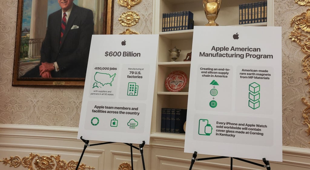 Tim Cook and Trump Oval Office
