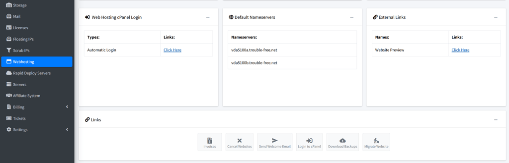 Interserver cPanel