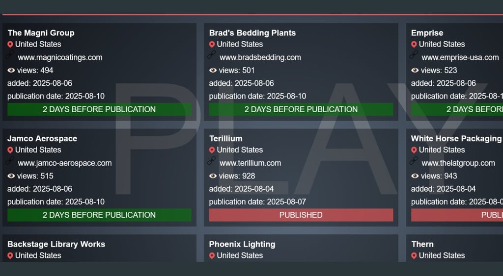 Play Jamco Aerospace ransomare attack leak site 2
