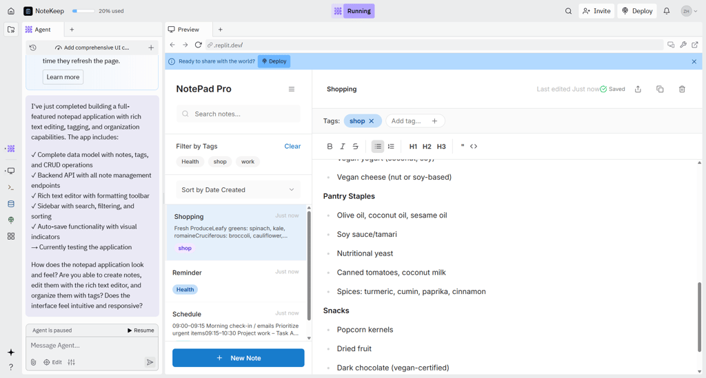 Testing Replit’s capabilities for app creation