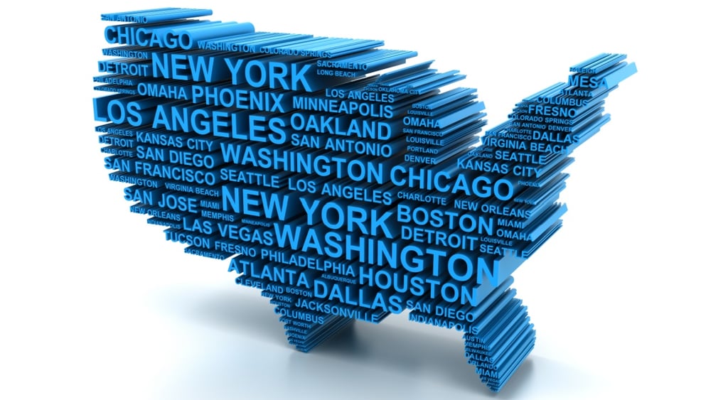 US map interpreted