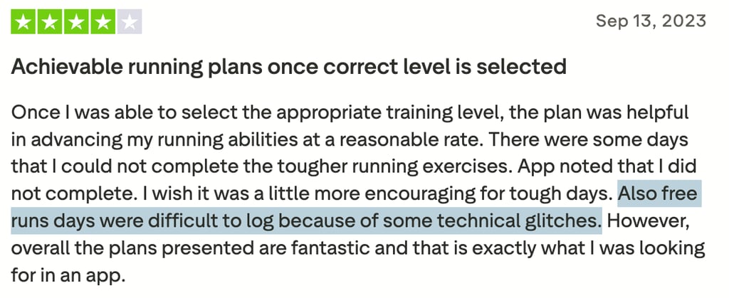 Yoga-Go review on TrustPilot 2