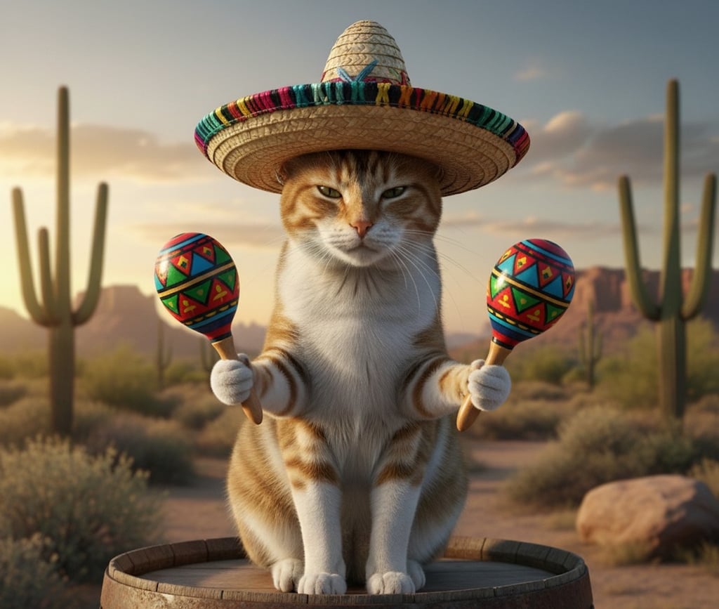 cat-wearing-hat-with-maracas
