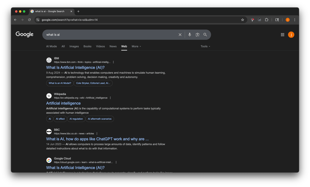 browse AI Overviews-free