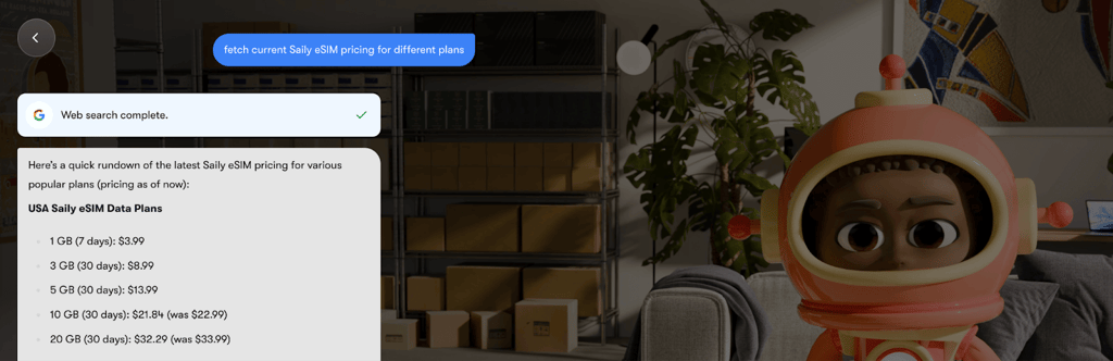 comet saily pricing