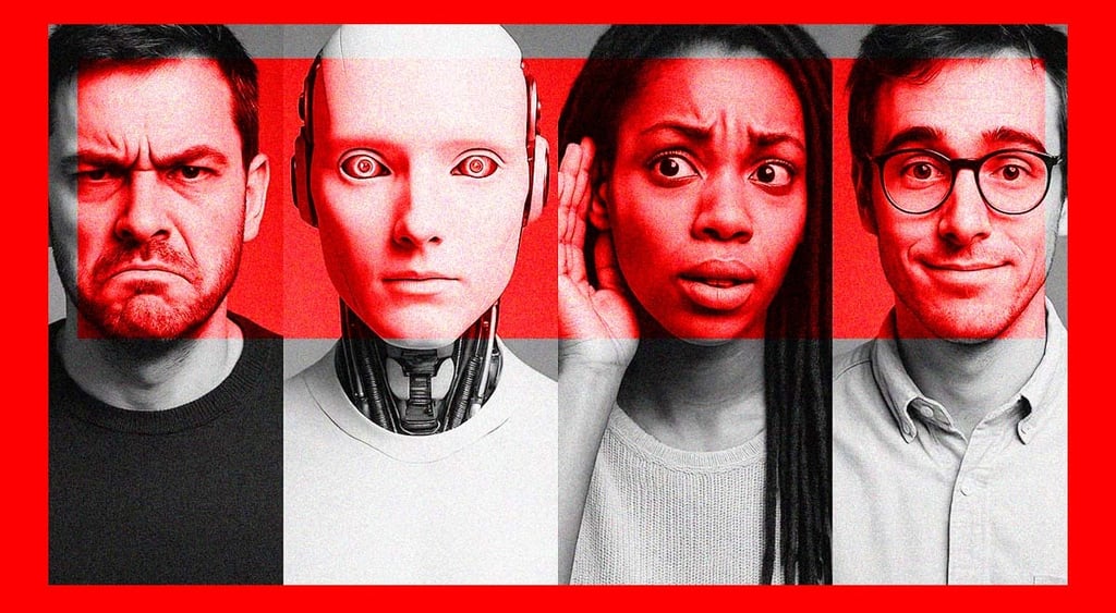 Four distinct personality types on different people - cynic, robot (a borg), a listener and nerd.