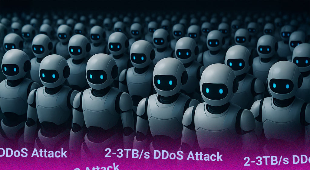 ddos attack robots 2 3 terabytes per second attack