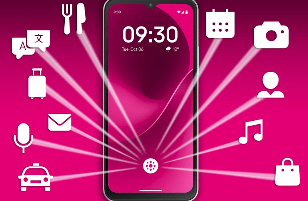 Deutsches AI Telekom-Smartphone Banner