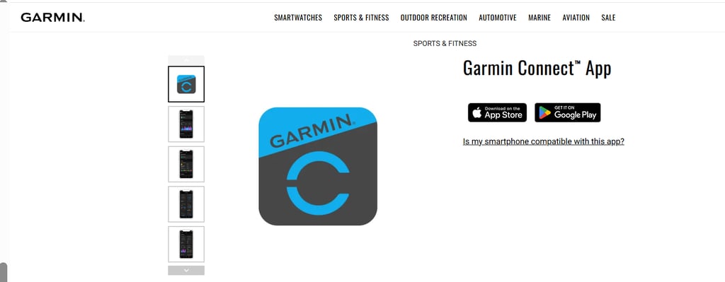 garmin app overview