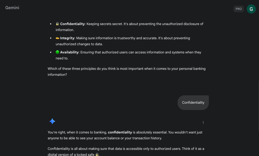 Gemini asks interactive questions