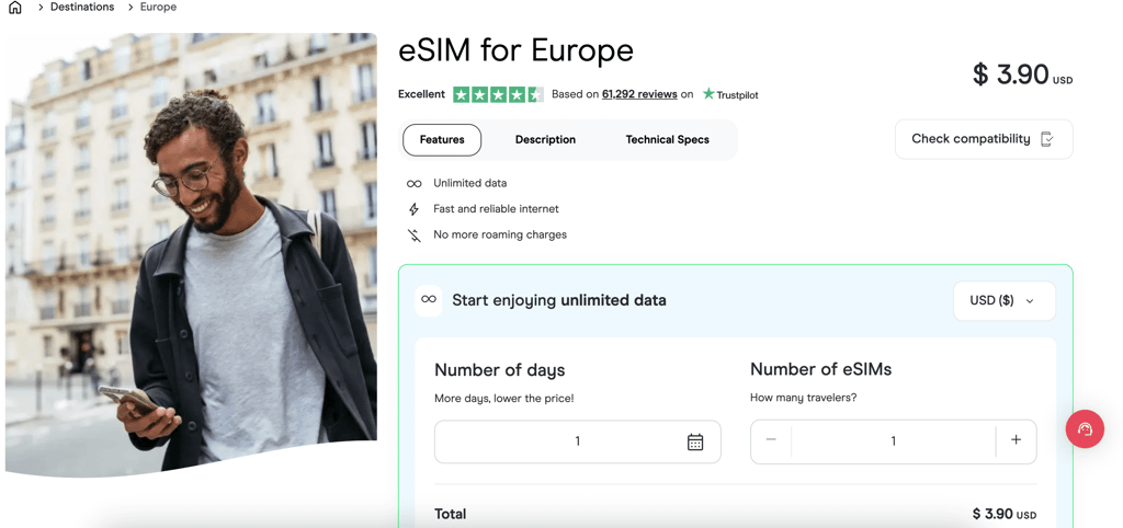 Holafly Europe plans august