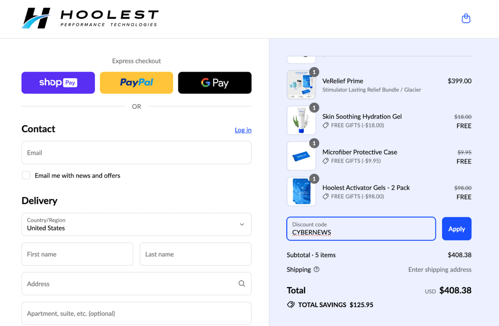 hoolest checkout