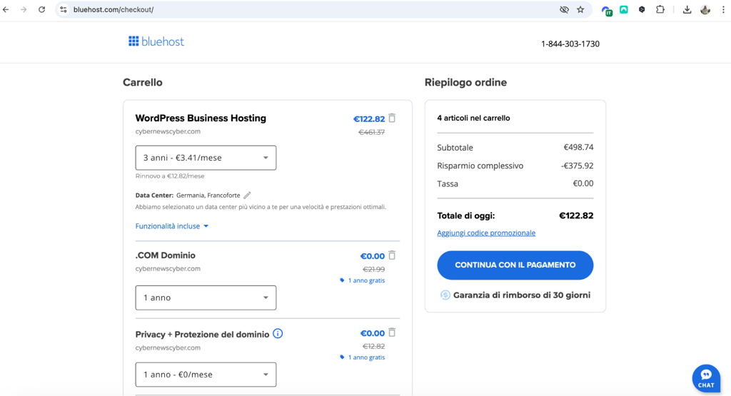 IT Bluehost checkout coupon