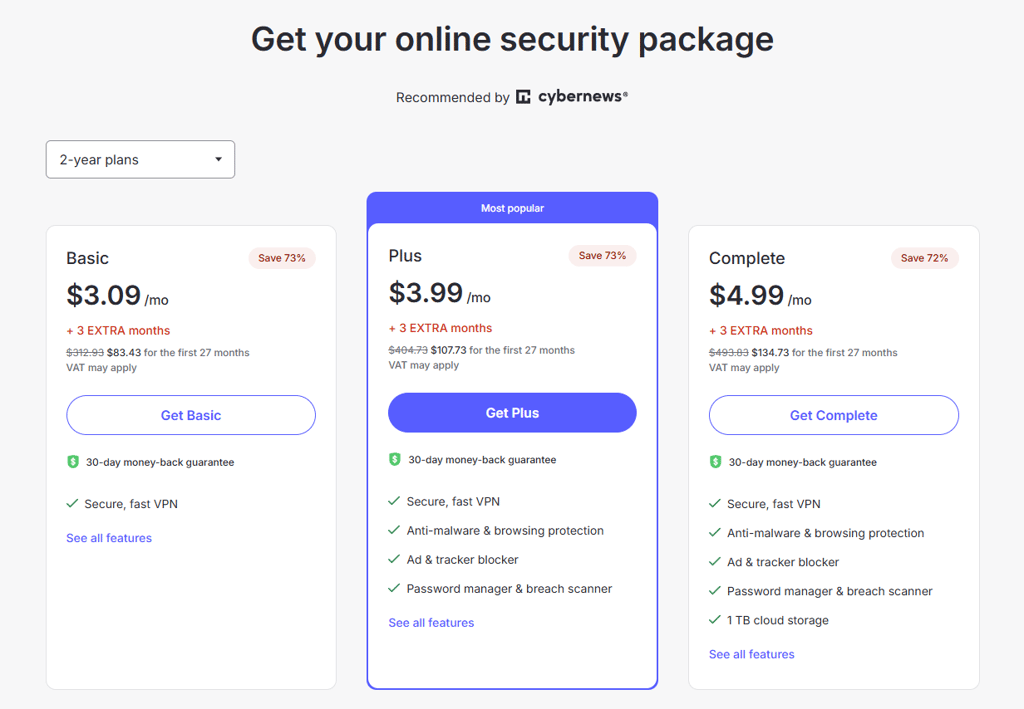 NordVPN plans August