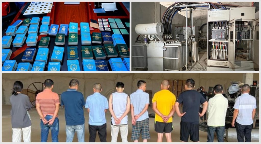 seized passports, illegal power station