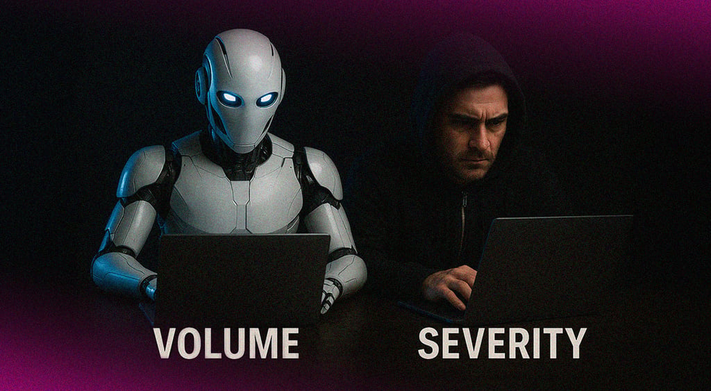 robot hacker and a human hacker