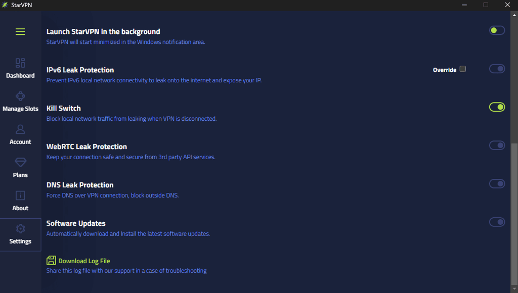 starvpn features