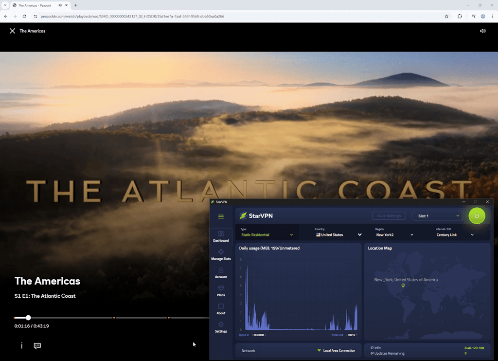 starvpn straming the americas on peacock