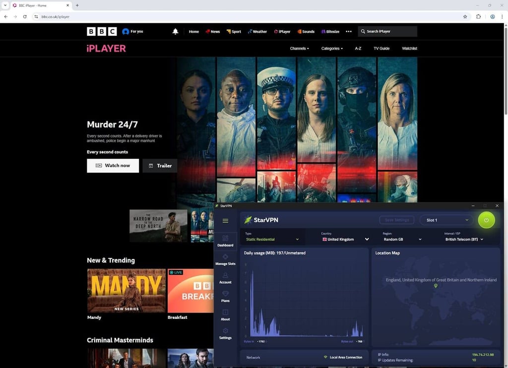 starvpn unblocking bbc iplayer