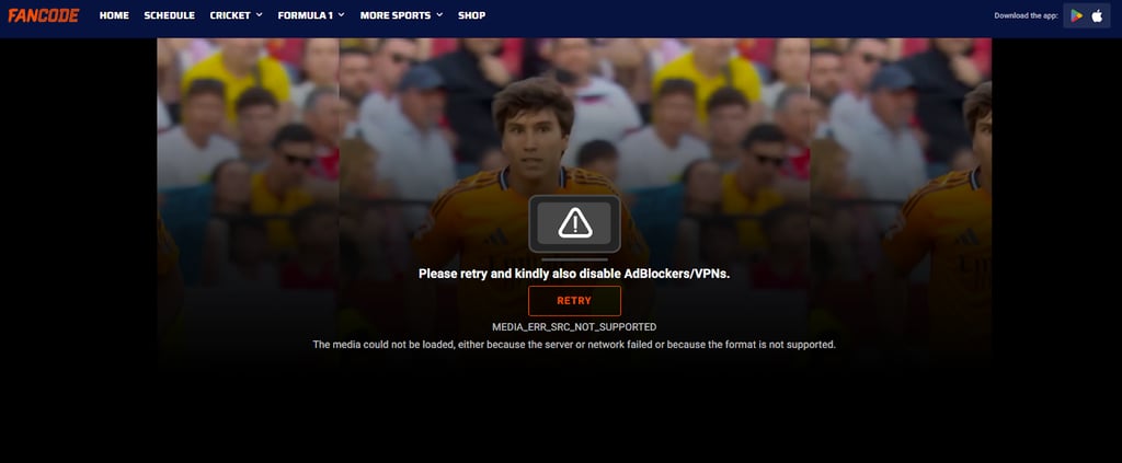 streaming fancode without vpn