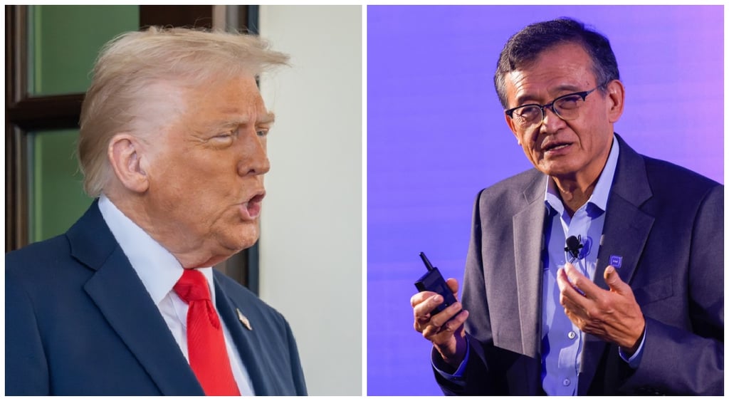 US President Donald Trump and Inel CEO Lip-Bu Tan