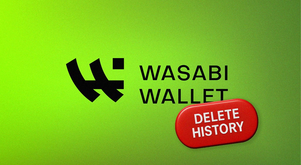 wasabi wallet logo delete history crypto currency