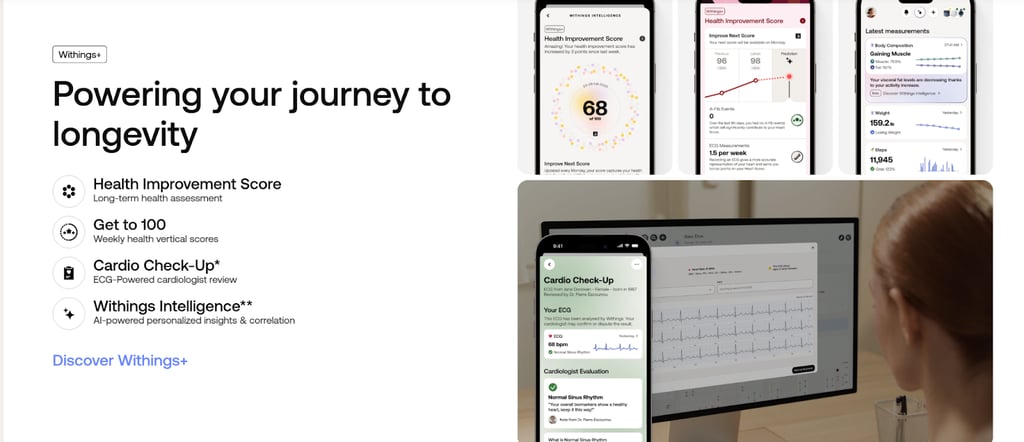 withings app overview