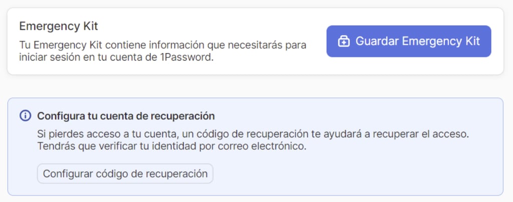 1password emergency kit