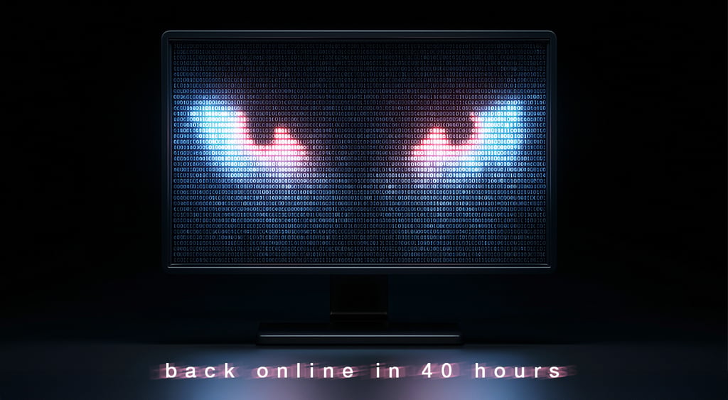 monitor angry eyes glowing
