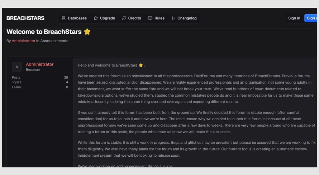 BreachStars reboot announcement