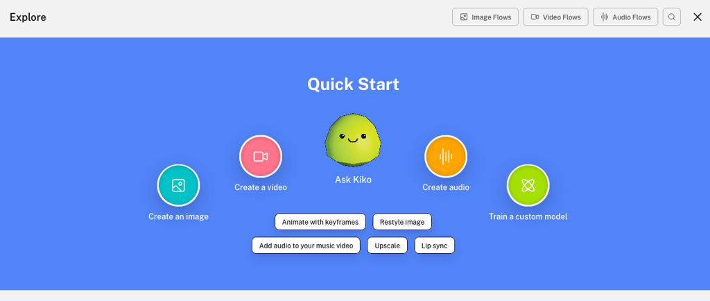 Kaiber’s interface