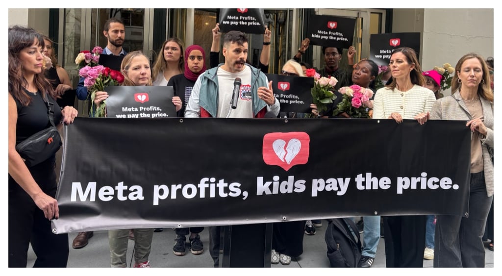 Meta anti-zuckerberg rally