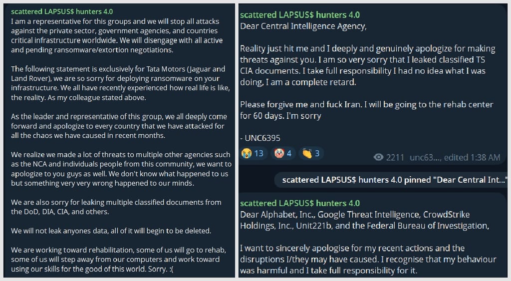 Scattered Spider apology tour