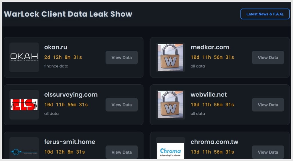 WarLock leak site