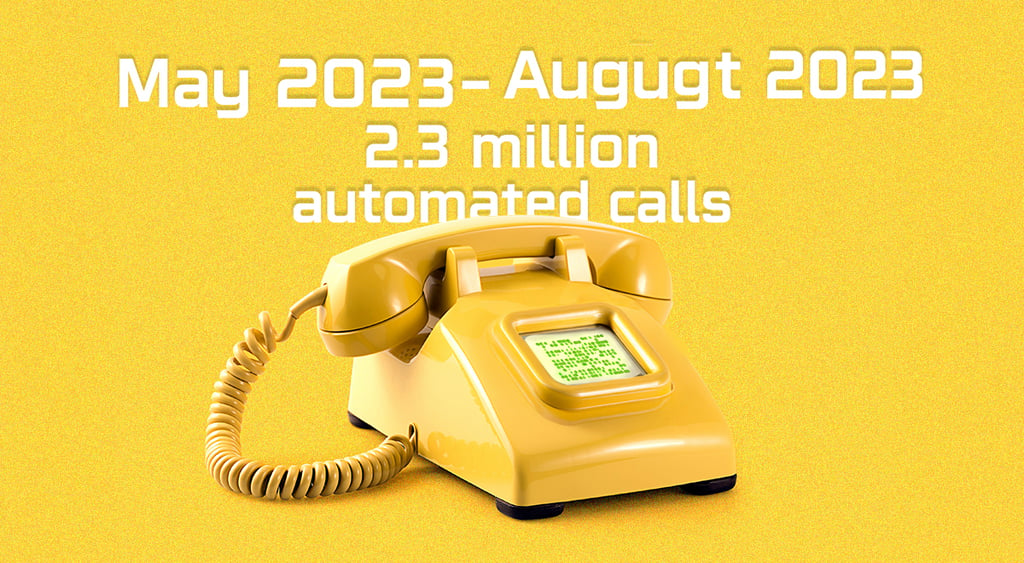 automated-calls yellow telephone