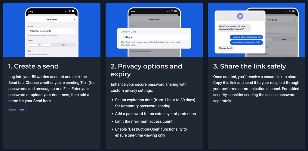 bitwarden-send-feature