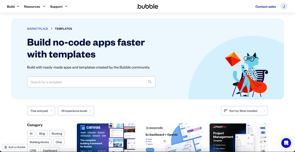 Bubble.io templates