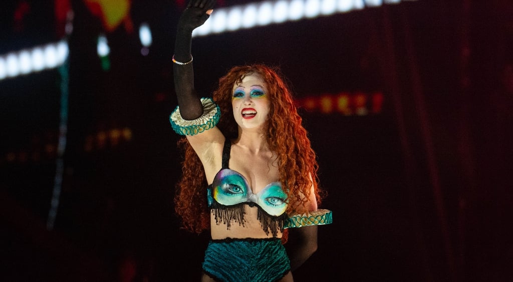 Singer Chappell Roan performing in Budapest, Hungary