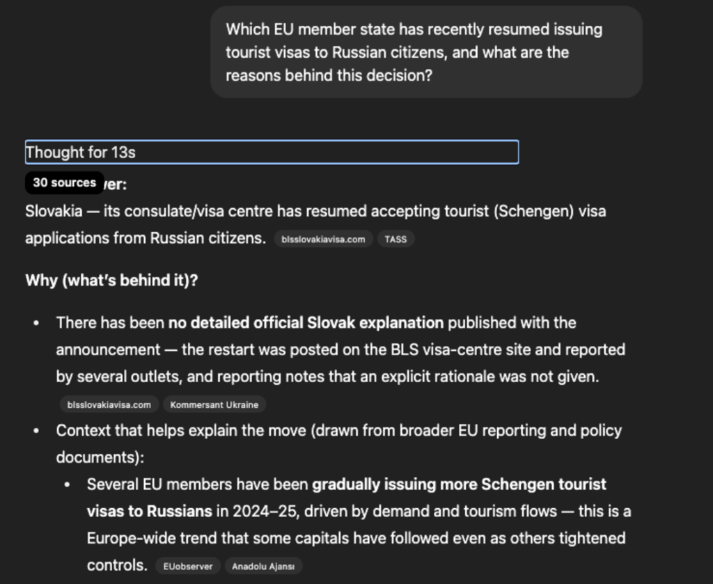 ChatGPT fact-checking query